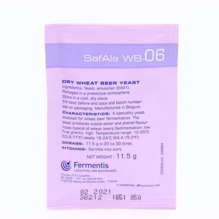 Дрожжи пивные SafAle WB-06 (верхового брожения), 11,5 грамм (Лучшая цена)