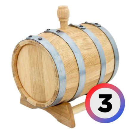 Бочка дубовая 3л (Майкоп) M2P (Лучшая цена)