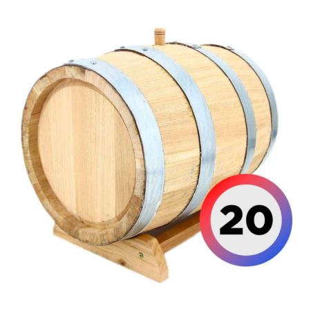 Бочка из кавказского дуба 20л (Премиум) (Лучшая цена)
