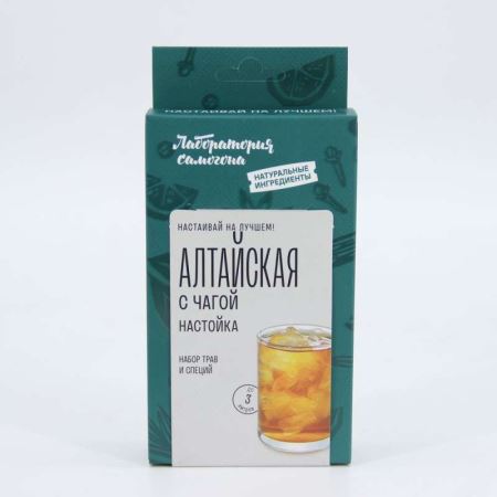 Алтайская с чагой настойка. Набор трав и специй. Box (Лучшая цена)