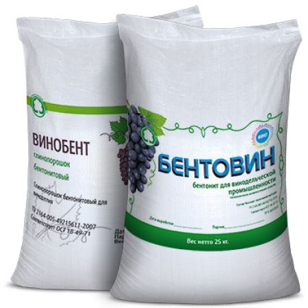 БЕНТОНИТ для осветления браги и вина 25 кг (Лучшая цена)