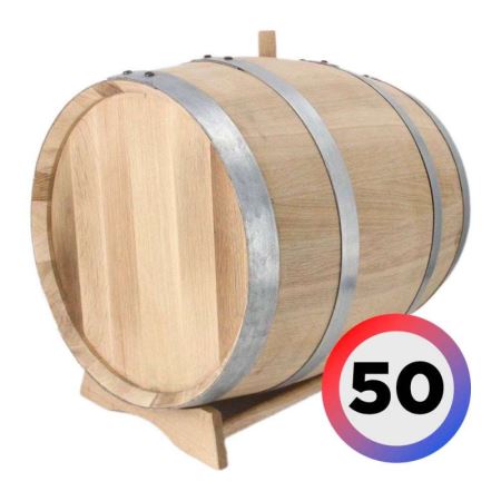 Бочка дубовая 50л (Атмосферная сушка) (Лучшая цена)