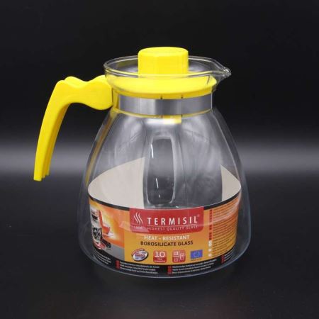 Стеклянный чайник 2,10л конус EWA (Лучшая цена)