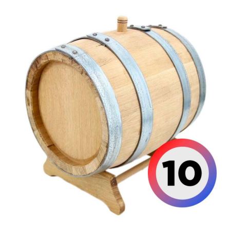 Бочка из кавказского дуба 10л (Премиум) (Лучшая цена)
